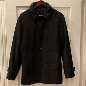 London Fog Men’s Wool Jacket Charcoal Size Medium